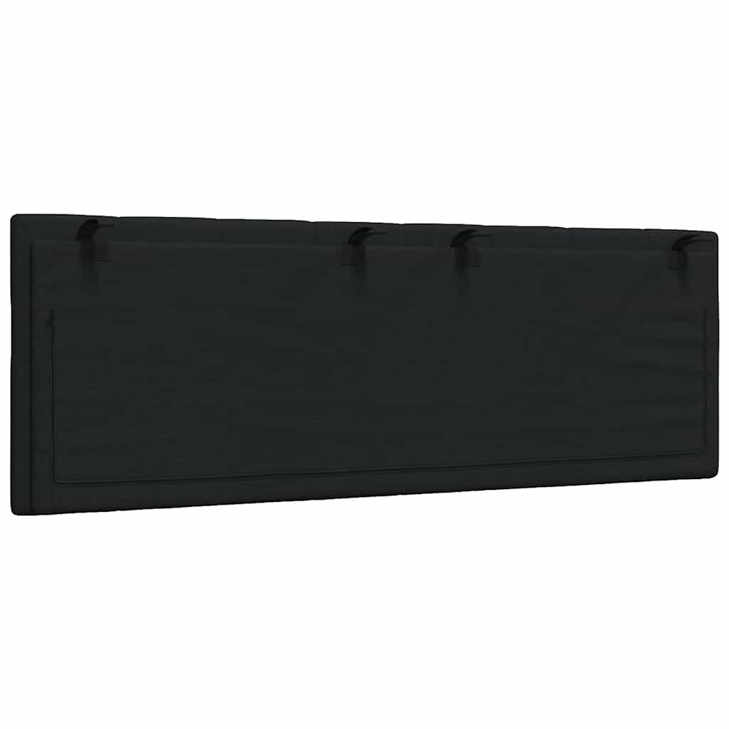 Cuscino Testiera Nero 120 cm in Tessuto - homemem39