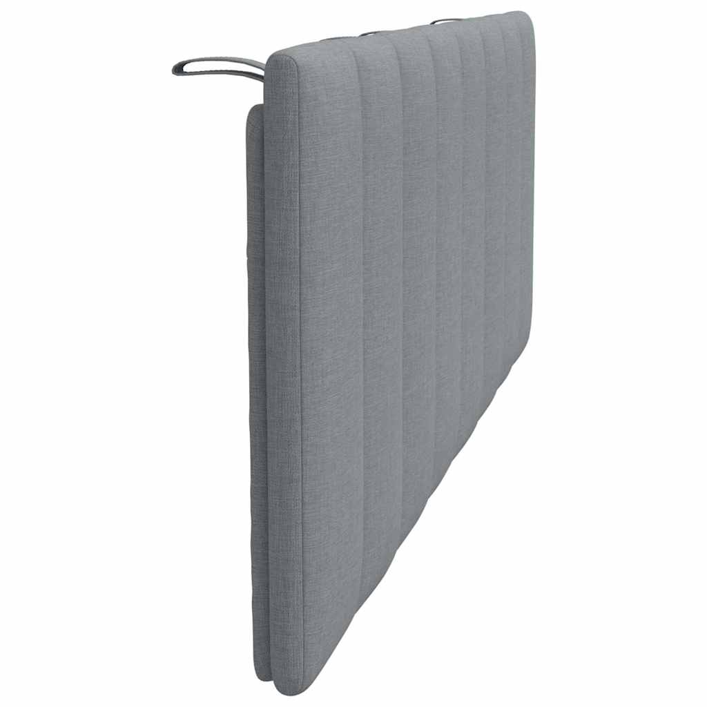 Cuscino Testiera Grigio Chiaro 140 cm in Tessuto - homemem39