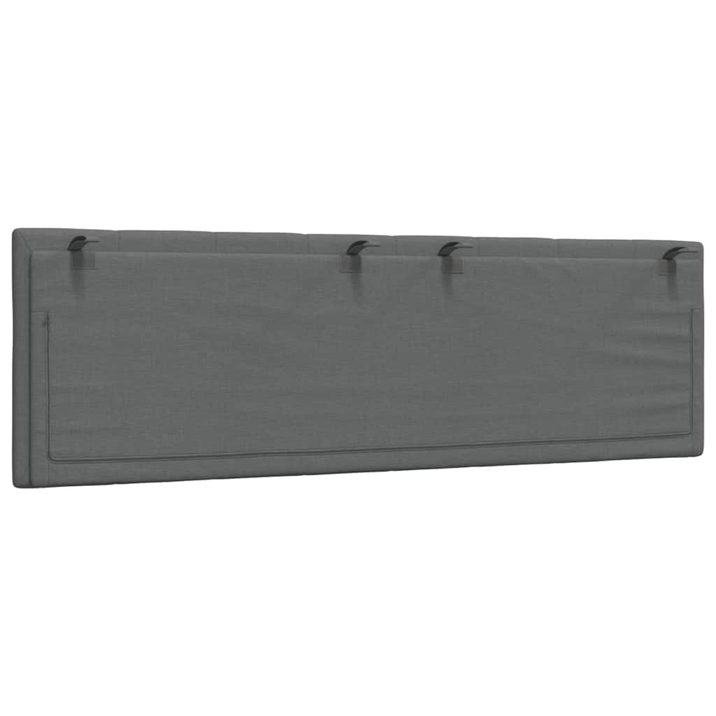 Cuscino Testiera Grigio Scuro 160 cm in Tessuto - homemem39