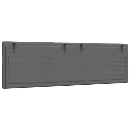 Cuscino Testiera Grigio Scuro 160 cm in Tessuto - homemem39