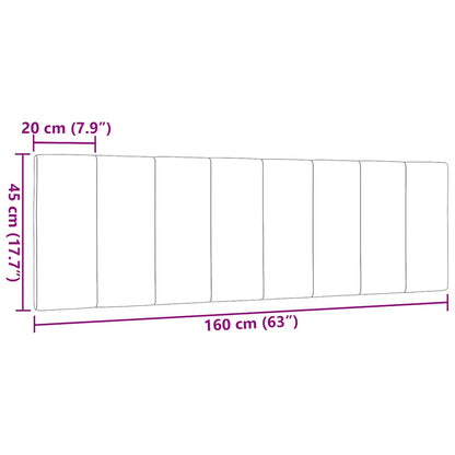 Cuscino Testiera Blu 160 cm in Tessuto - homemem39