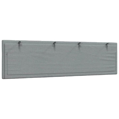 Cuscino Testiera Grigio Chiaro 180 cm in Tessuto - homemem39