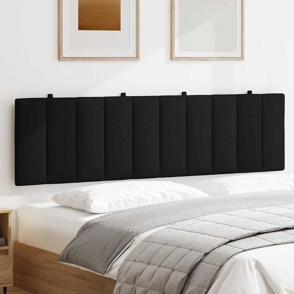 Cuscino Testiera Nero 180 cm in Tessuto - homemem39