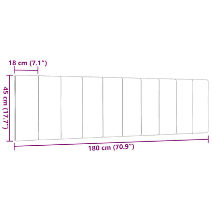 Cuscino Testiera Tortora 180 cm in Tessuto - homemem39