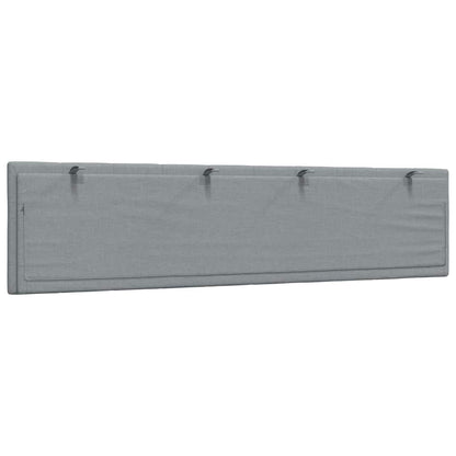 Cuscino Testiera Hanko Grigio Chiaro 200 cm in Tessuto