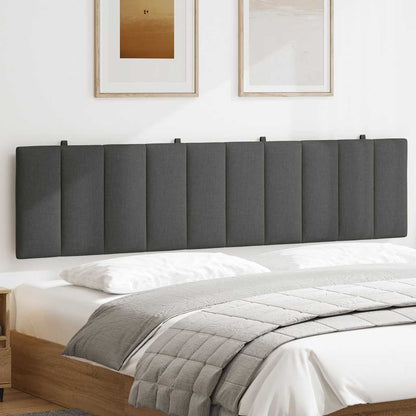 Cuscino Testiera Grigio Scuro 200 cm in Tessuto - homemem39