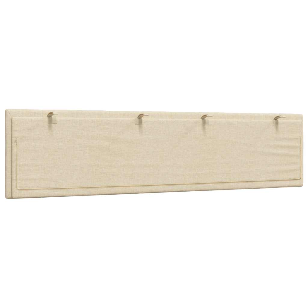 Cuscino Testiera Hanko Crema 200 cm in Tessuto