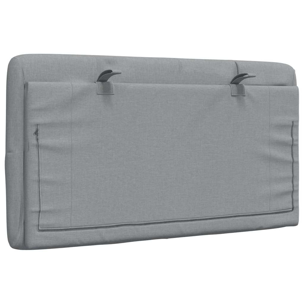 Cuscino Testiera Grigio Chiaro 80 cm in Tessuto | homemem39