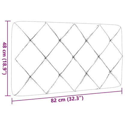 Cuscino Testiera Grigio Scuro 80 cm in Tessuto - homemem39