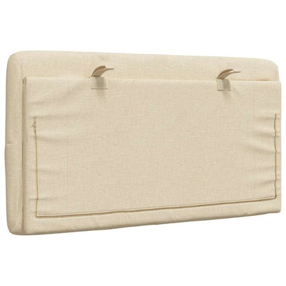 Cuscino Testiera Crema 80 cm in Tessuto