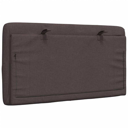 Cuscino Testiera Marrone Scuro 90 cm in Tessuto - homemem39