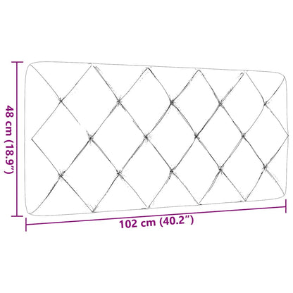 Cuscino Testiera Grigio Scuro 100 cm in Tessuto - homemem39