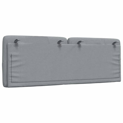 Cuscino Testiera Grigio Chiaro 120 cm in Tessuto - homemem39