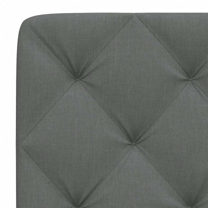 Cuscino Testiera Grigio Scuro 120 cm in Tessuto - homemem39