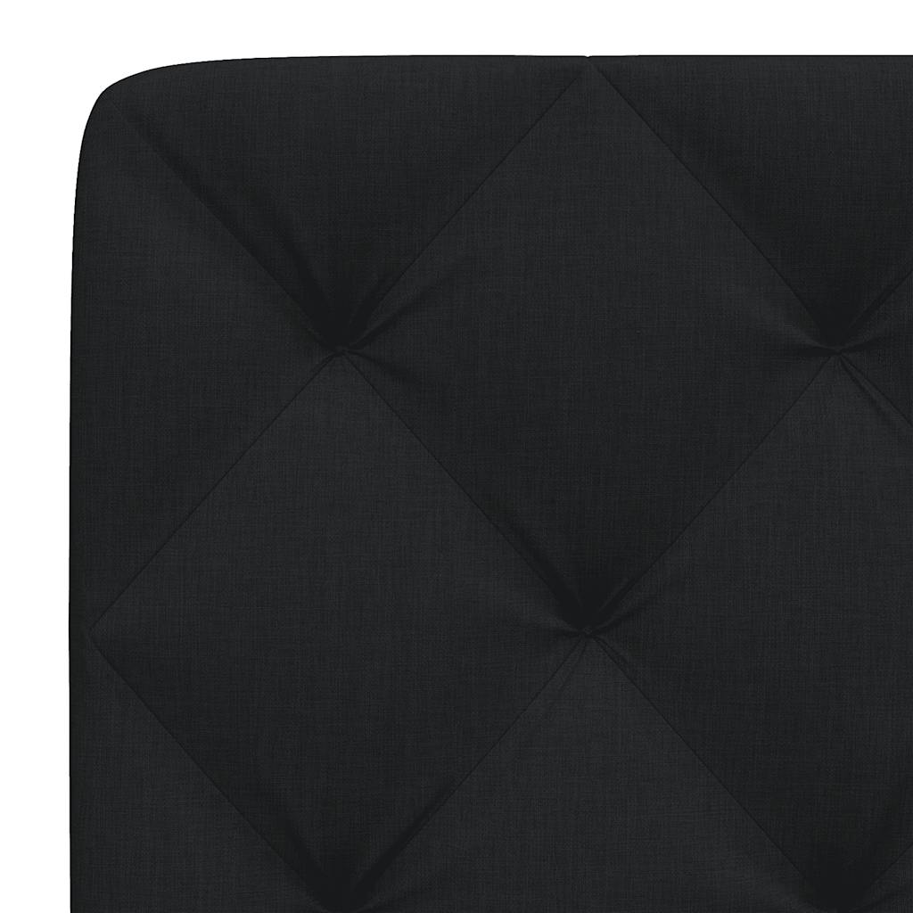 Cuscino Testiera Nero 140 cm in Tessuto | homemem39
