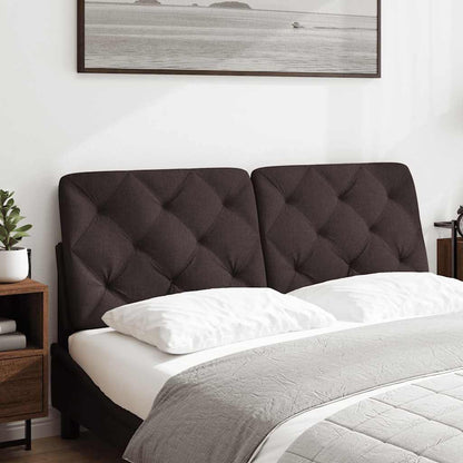 Cuscino Testiera Marrone Scuro 140 cm in Tessuto