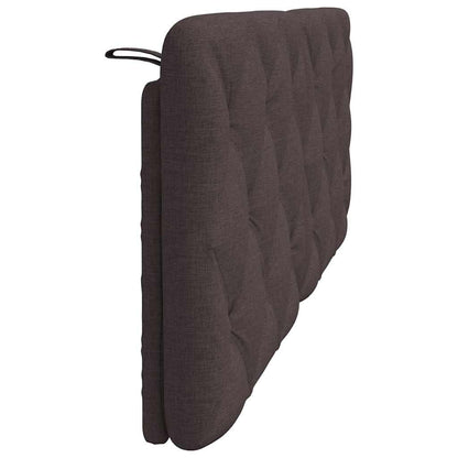Cuscino Testiera Marrone Scuro 140 cm in Tessuto