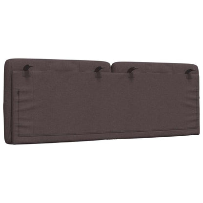 Cuscino Testiera Marrone Scuro 140 cm in Tessuto