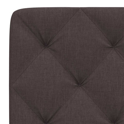 Cuscino Testiera Marrone Scuro 140 cm in Tessuto