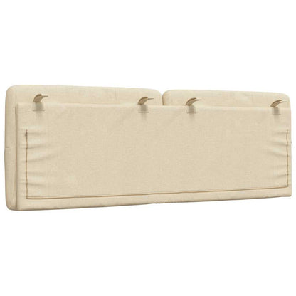Cuscino Testiera Crema 140 cm in Tessuto