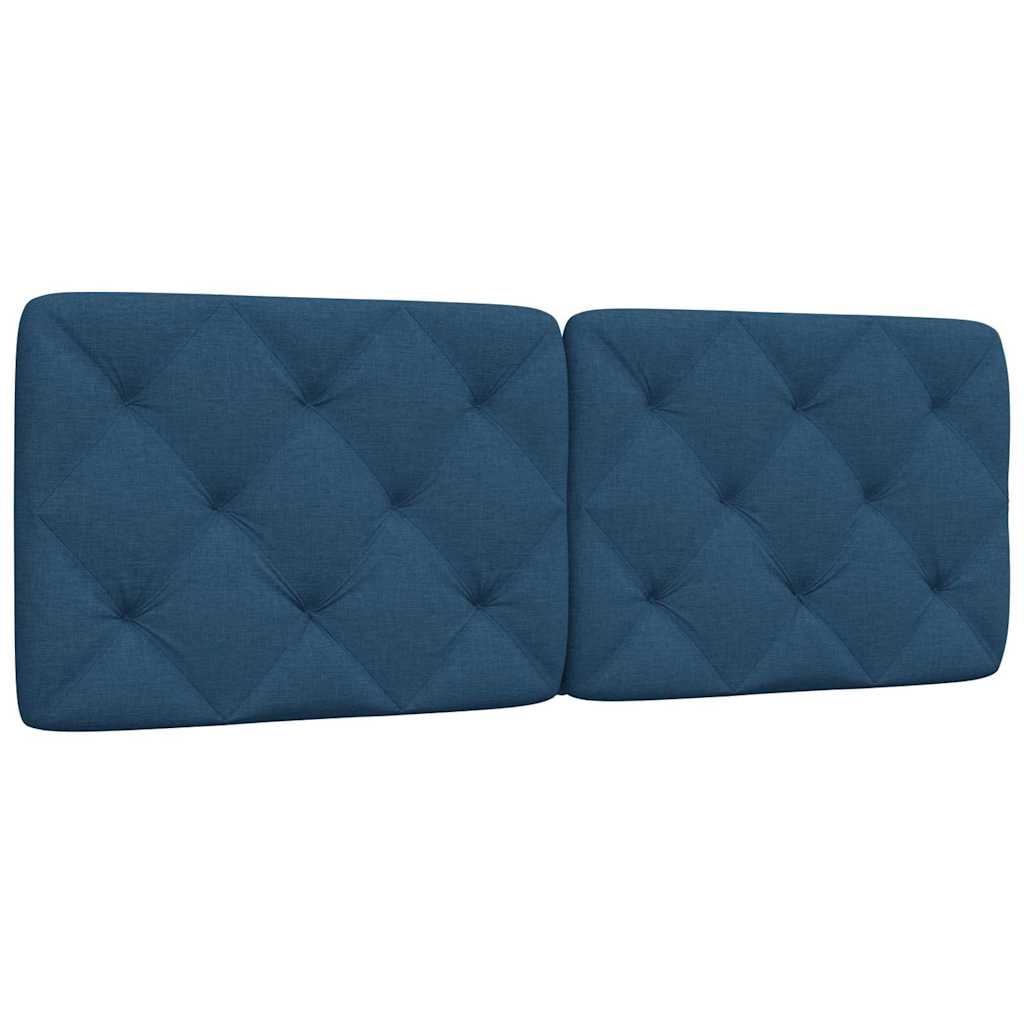 Cuscino Testiera Blu 140 cm in Tessuto