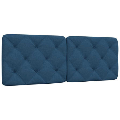 Cuscino Testiera Blu 140 cm in Tessuto