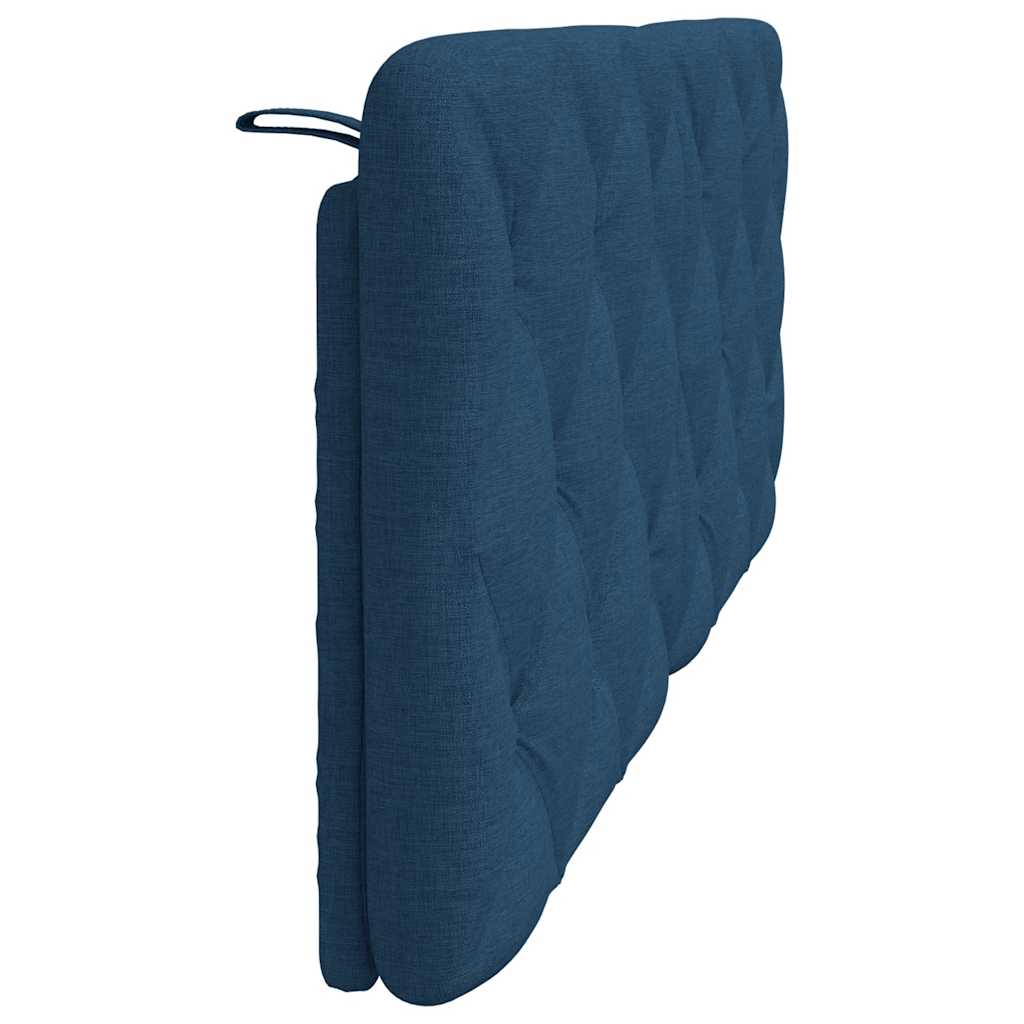 Cuscino Testiera Blu 140 cm in Tessuto