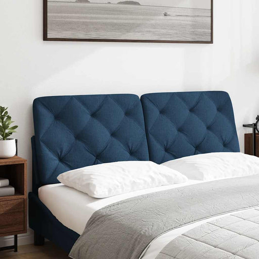 Cuscino Testiera Blu 140 cm in Tessuto