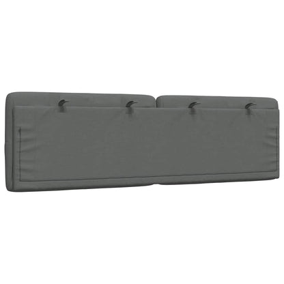 Cuscino Testiera Grigio Scuro 160 cm in Tessuto - homemem39
