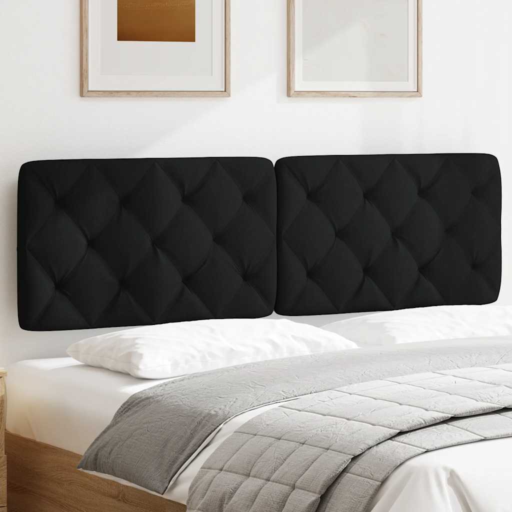 Cuscino Testiera Nero 160 cm in Tessuto - homemem39