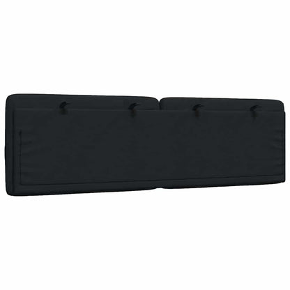 Cuscino Testiera Nero 160 cm in Tessuto - homemem39