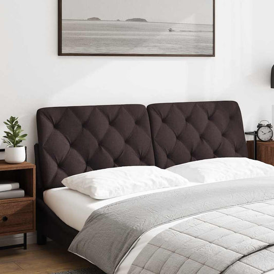 Cuscino Testiera Marrone Scuro 160 cm in Tessuto - homemem39