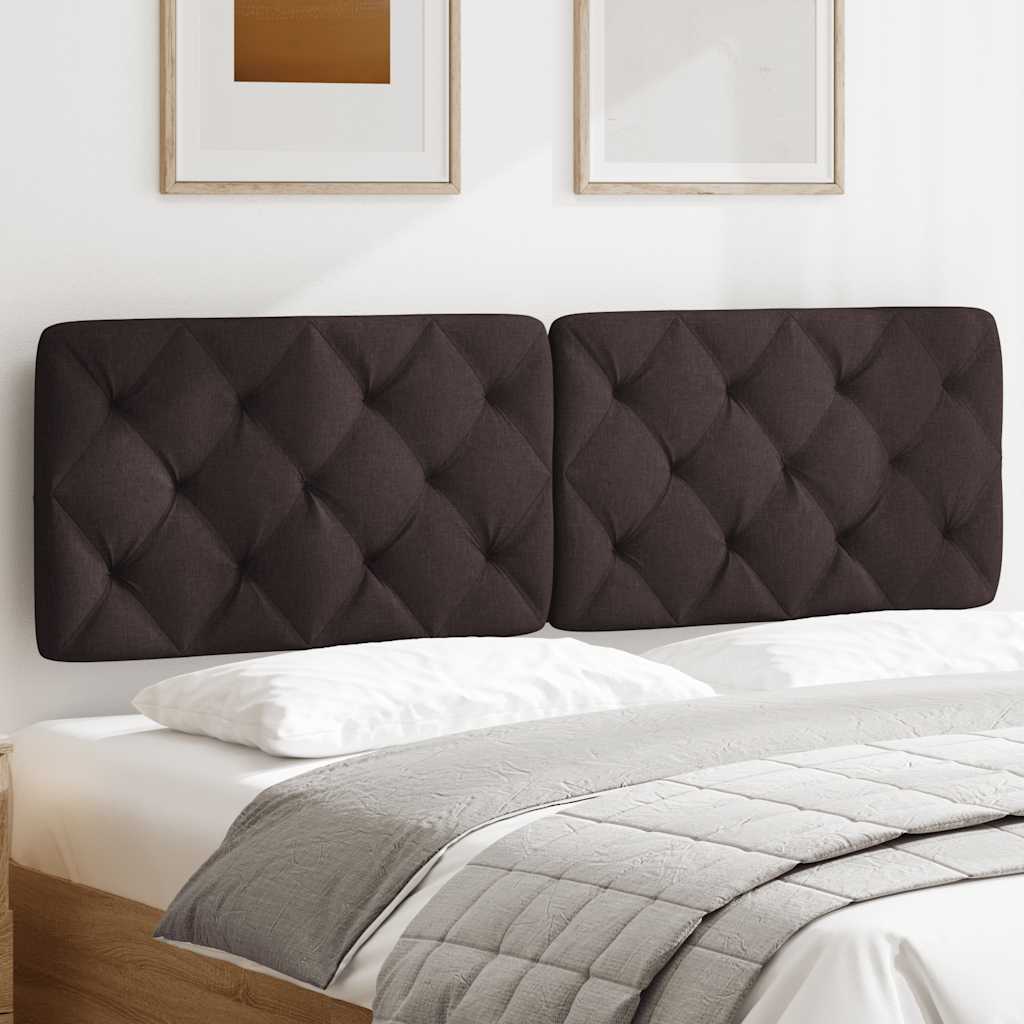 Cuscino Testiera Marrone Scuro 160 cm in Tessuto - homemem39