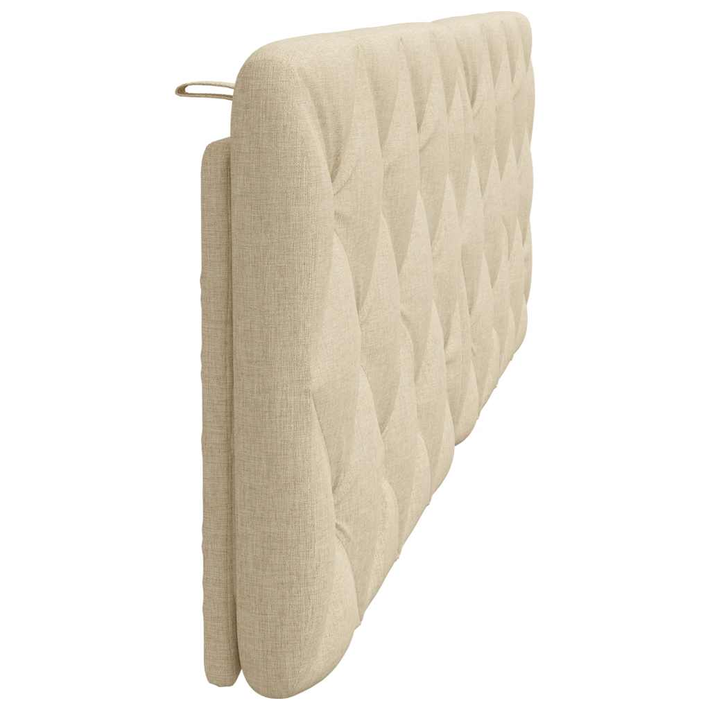 Cuscino Testiera Crema 160 cm in Tessuto