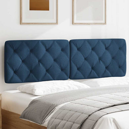 Cuscino Testiera Blu 160 cm in Tessuto