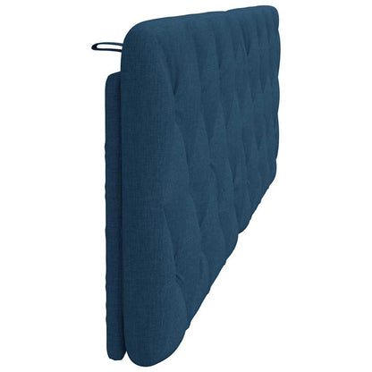 Cuscino Testiera Blu 160 cm in Tessuto