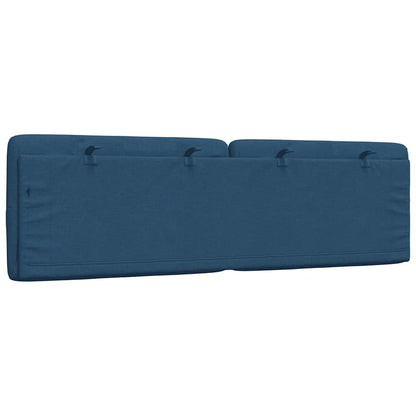 Cuscino Testiera Blu 160 cm in Tessuto