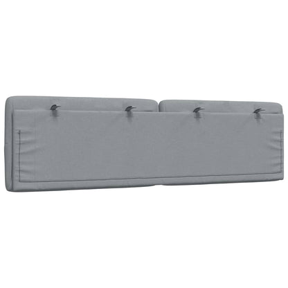 Cuscino Testiera Grigio Chiaro 180 cm in Tessuto - homemem39