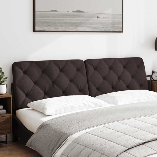 Cuscino Testiera Marrone Scuro 180 cm in Tessuto