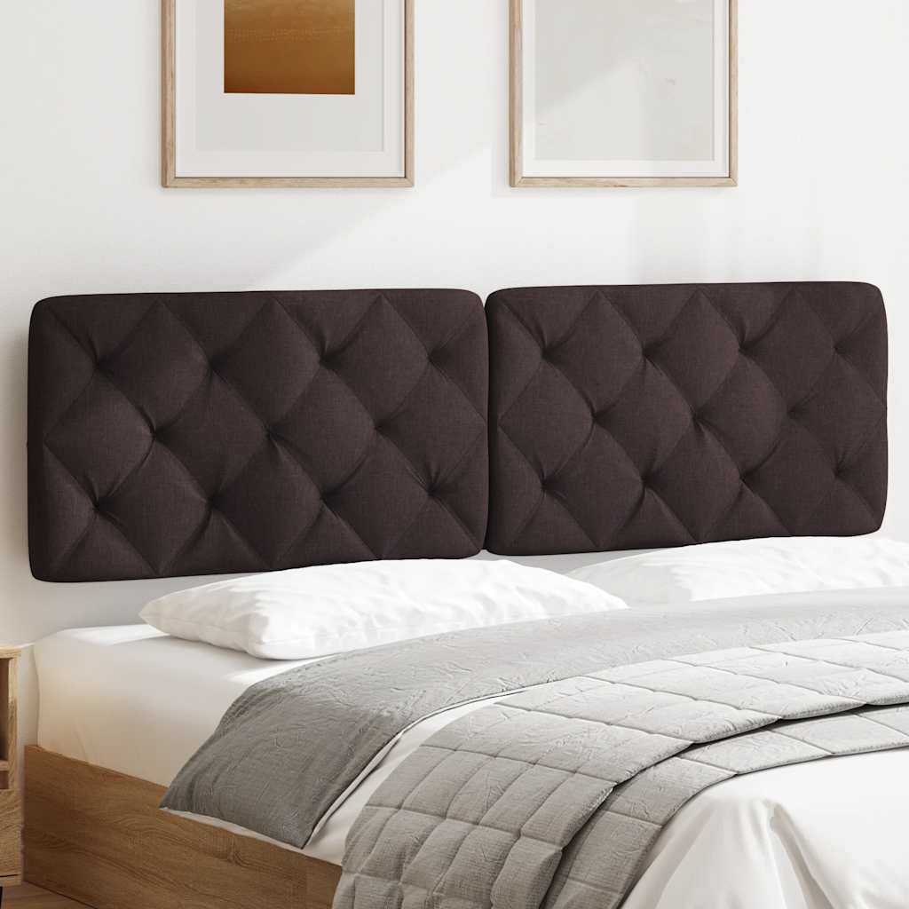 Cuscino Testiera Marrone Scuro 180 cm in Tessuto