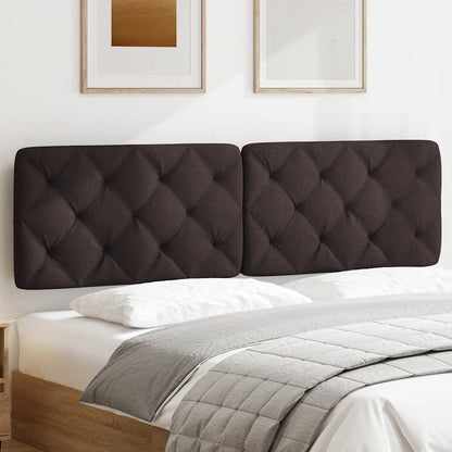 Cuscino Testiera Marrone Scuro 180 cm in Tessuto