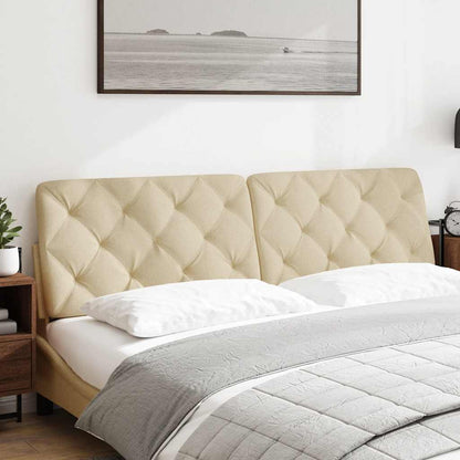 Cuscino Testiera Crema 180 cm in Tessuto