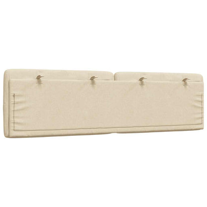 Cuscino Testiera Crema 180 cm in Tessuto