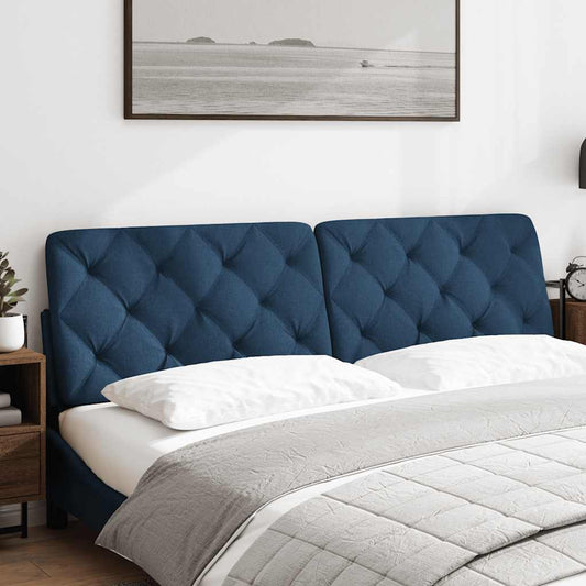 Cuscino Testiera Blu 180 cm in Tessuto