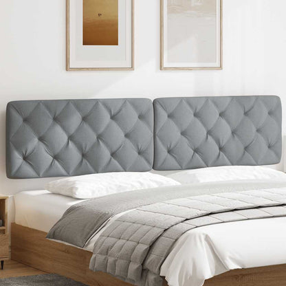 Cuscino Testiera Grigio Chiaro 200 cm in Tessuto