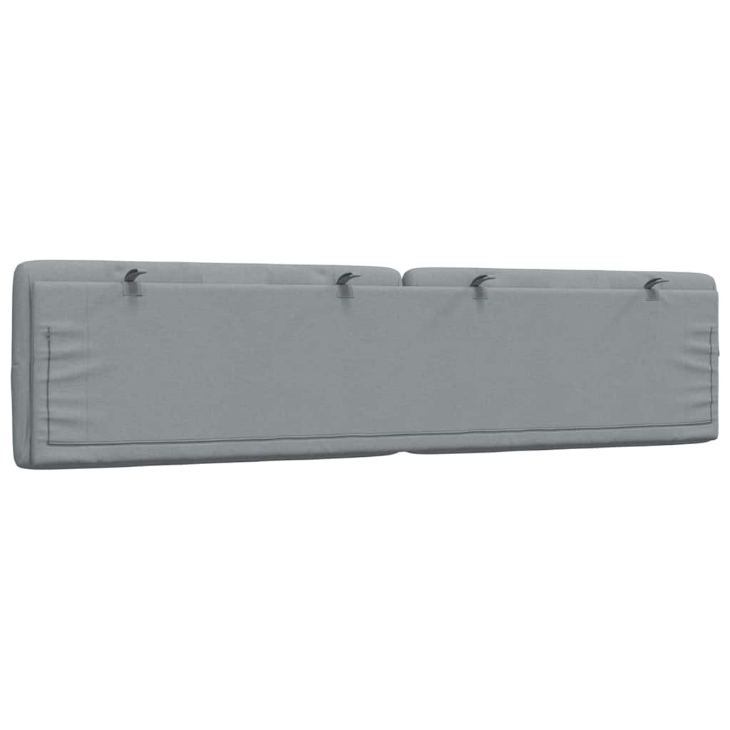 Cuscino Testiera Grigio Chiaro 200 cm in Tessuto