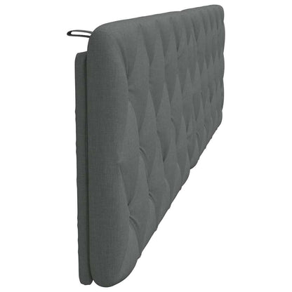 Cuscino Testiera Grigio Scuro 200 cm in Tessuto