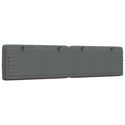 Cuscino Testiera Grigio Scuro 200 cm in Tessuto