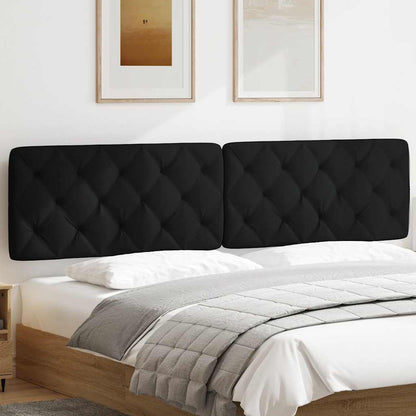 Cuscino Testiera Nero 200 cm in Tessuto