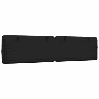 Cuscino Testiera Nero 200 cm in Tessuto